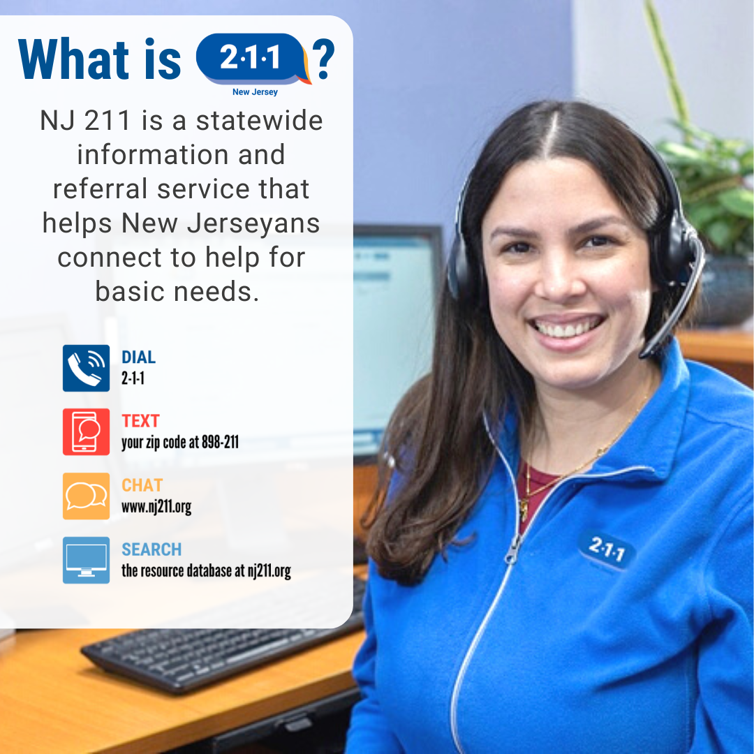 211 Assistance NJ English and Spanish