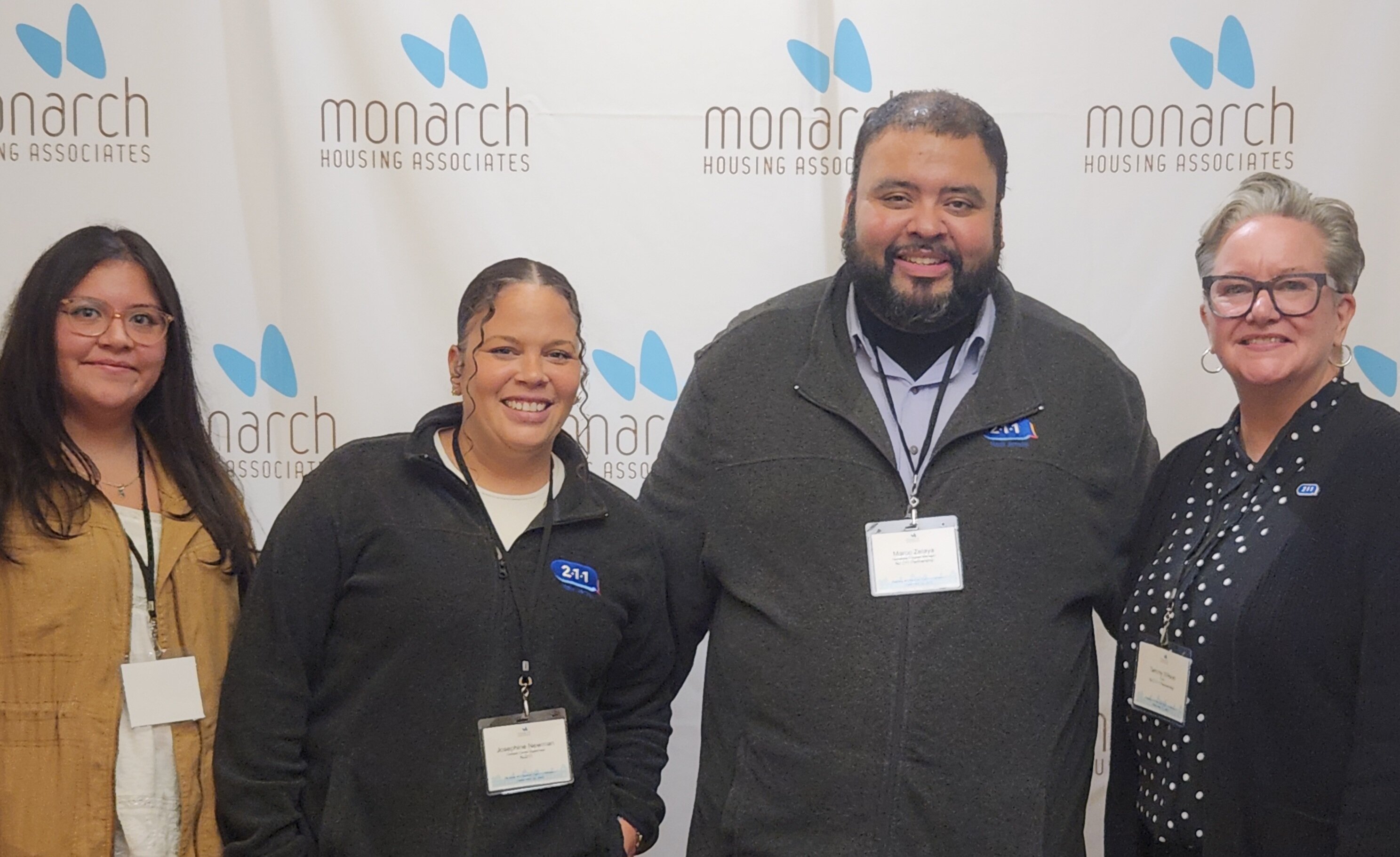 group of three woman and one man